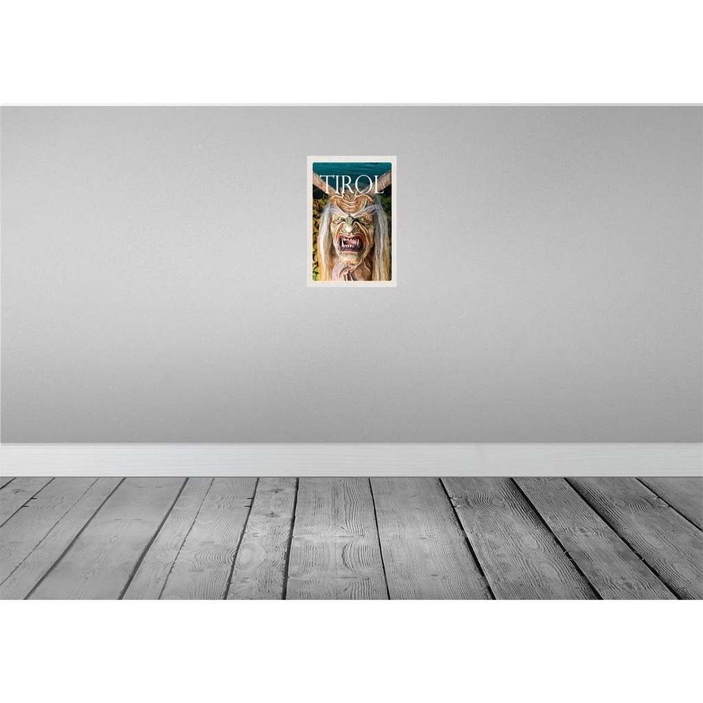[LA-130619] Blechschild 30x20 cm Osttirol der Krampus Monster Teufel Bildmotiv Reisemotiv Abenteuer Reisen Urlaub Bild 2