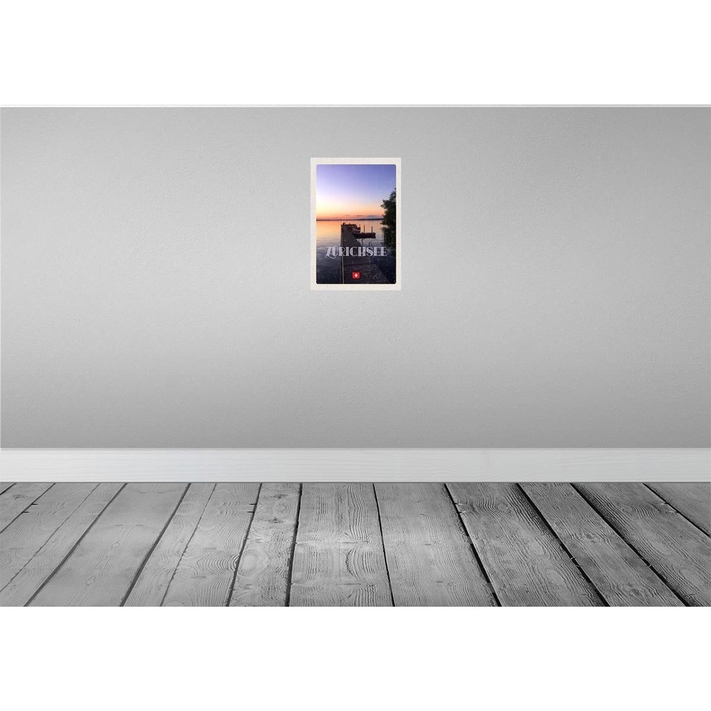 [LA-130648] Blechschild 30x20 cm Zürich Schweiz Zürichsee Natur Bildmotiv Reisemotiv Abenteuer Reisen Urlaub Bild 2