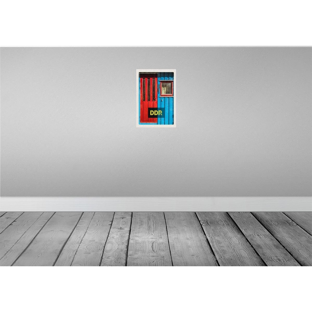 [LA-130669-H] Holzschild 30x20 cm Berlin Deutschland Häuser DDR Krieg Bildmotiv Reisemotiv Abenteuer Reisen Bild 2