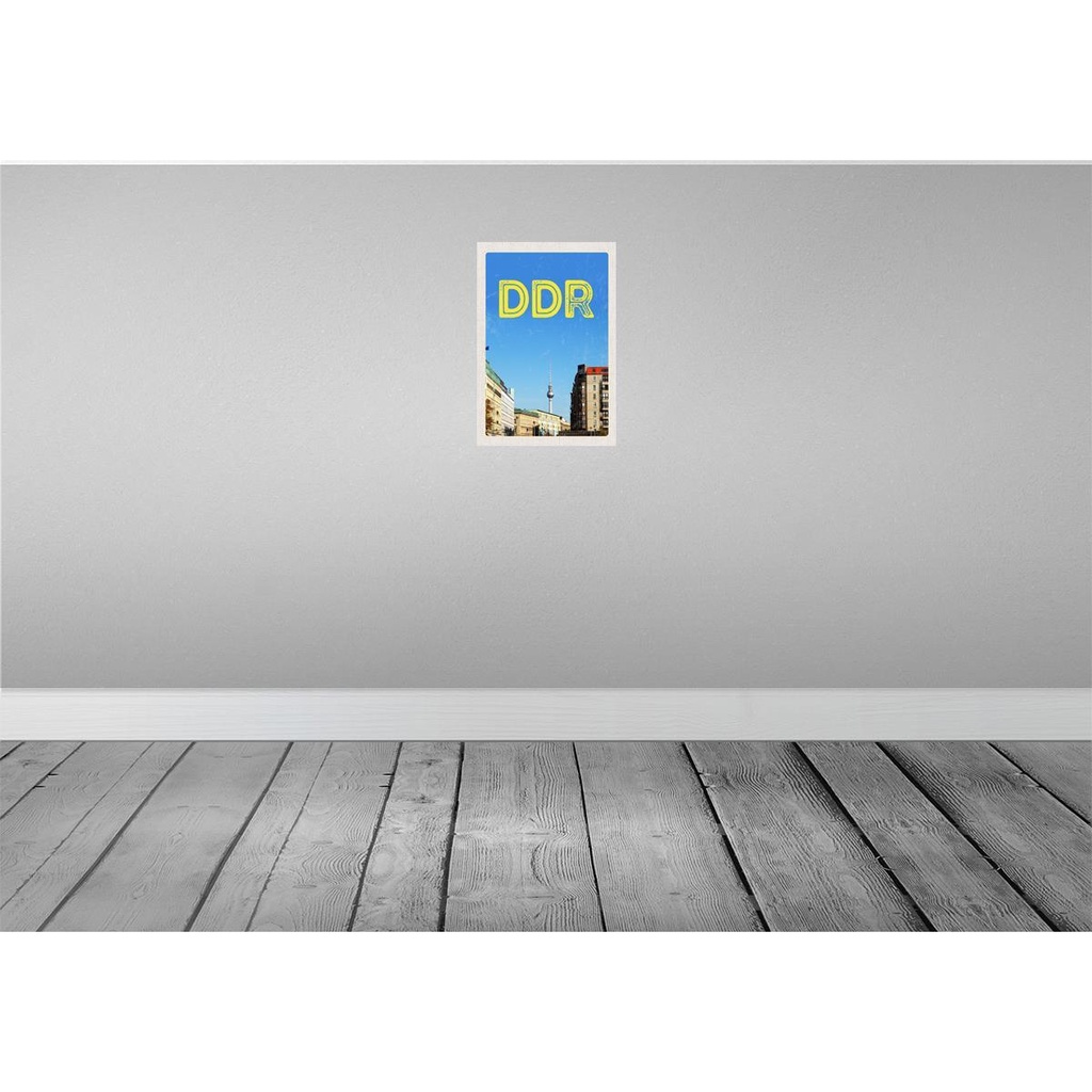 [LA-130673] Blechschild 30x20 cm Berlin Deutschland Fernsehrturm DDR Bildmotiv Reisemotiv Abenteuer Reisen Urlaub Bild 2
