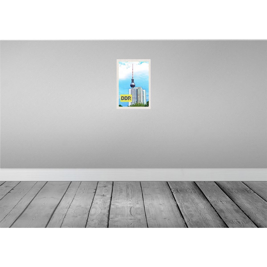 [LA-130674] Blechschild 30x20 cm Berlin Trip Fernsehrturm DDR Bildmotiv Reisemotiv Abenteuer Reisen Urlaub Bild 2