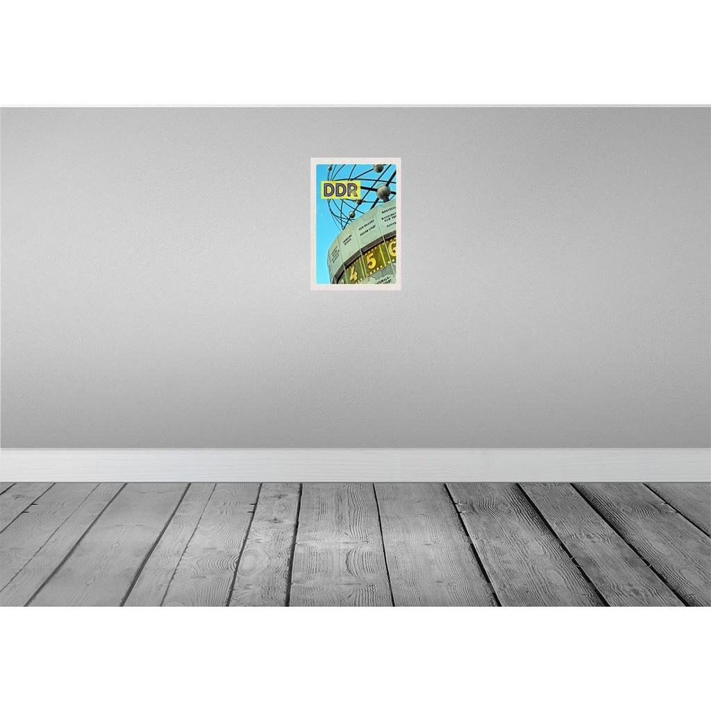 [LA-130677] Blechschild 30x20 cm Berlin Deutschland Weltzeituhr DDR Bildmotiv Reisemotiv Abenteuer Reisen Urlaub Bild 2