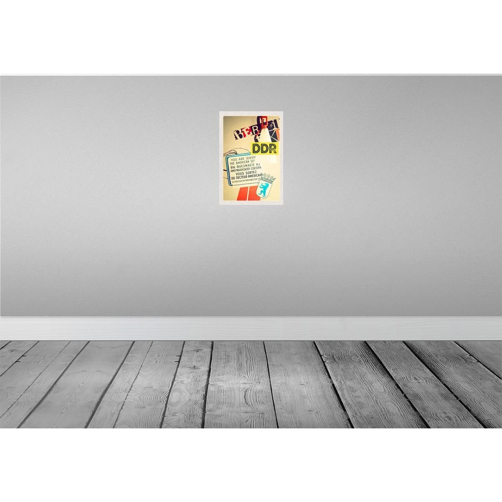 [LA-130678-H] Holzschild 30x20 cm Berlin DDR Amerikanischen Sektor Armee Bild 2