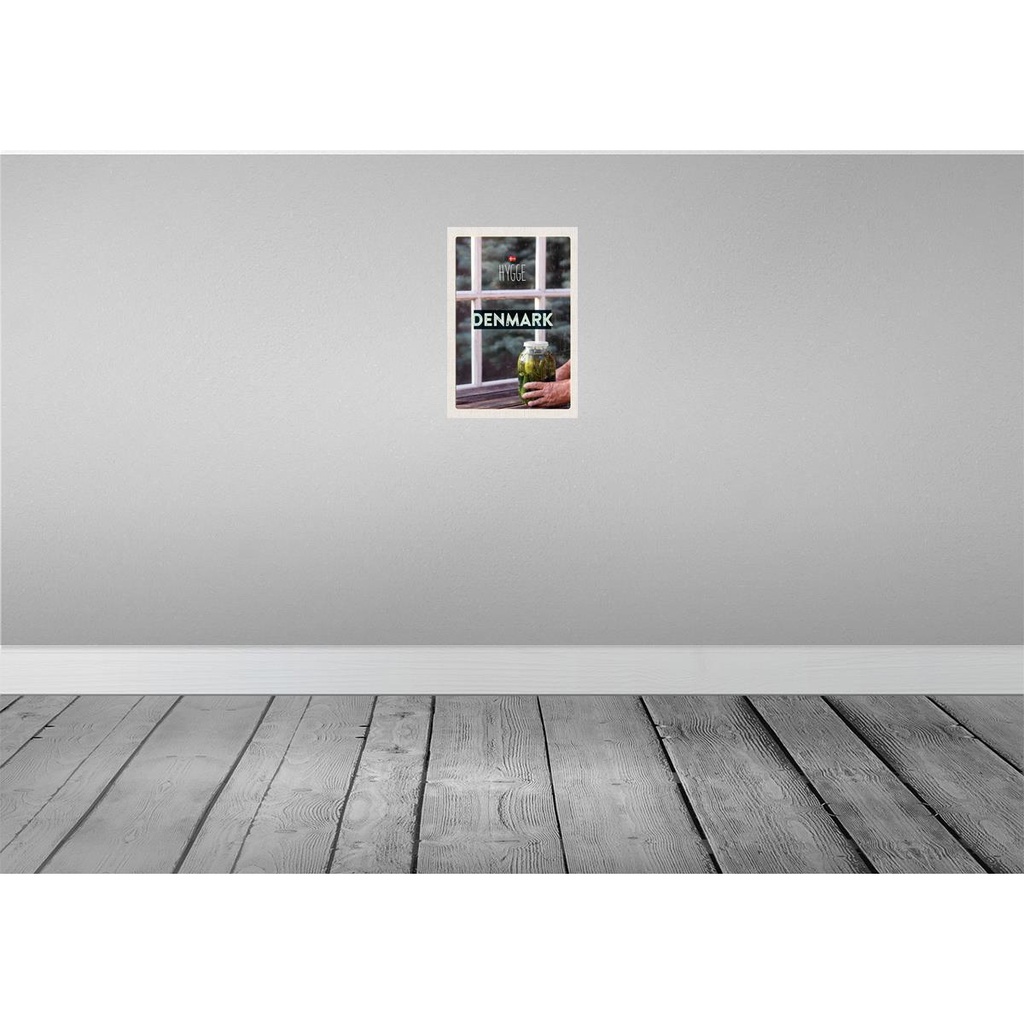 [LA-130695-H] Holzschild 30x20 cm Dänemark Gurken im Glas Fenster Bildmotiv Reisemotiv Abenteuer Reisen Bild 2