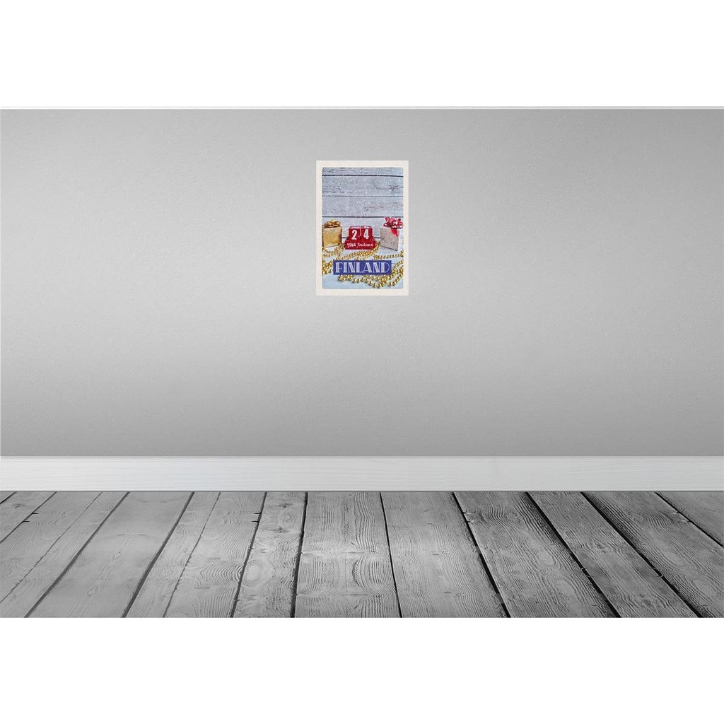 [LA-130712] Blechschild 30x20 cm Finnland Waihnachten Yötä Jouluun Bildmotiv Reisemotiv Abenteuer Reisen Urlaub Bild 2