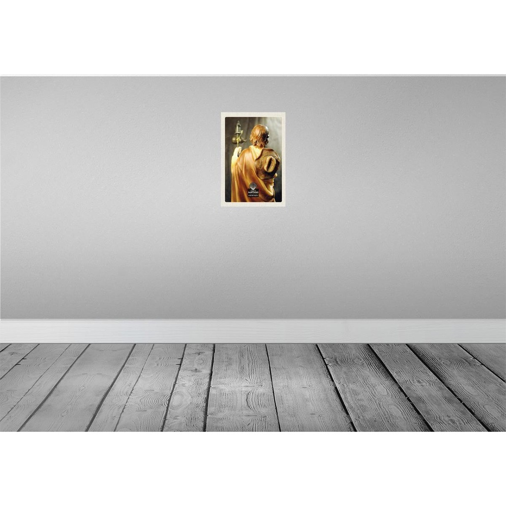 [LA-130759-H] Holzschild 30x20 cm Spanien Camino de Santiago Jakobsweg Bildmotiv Reisemotiv Abenteuer Reisen Bild 2