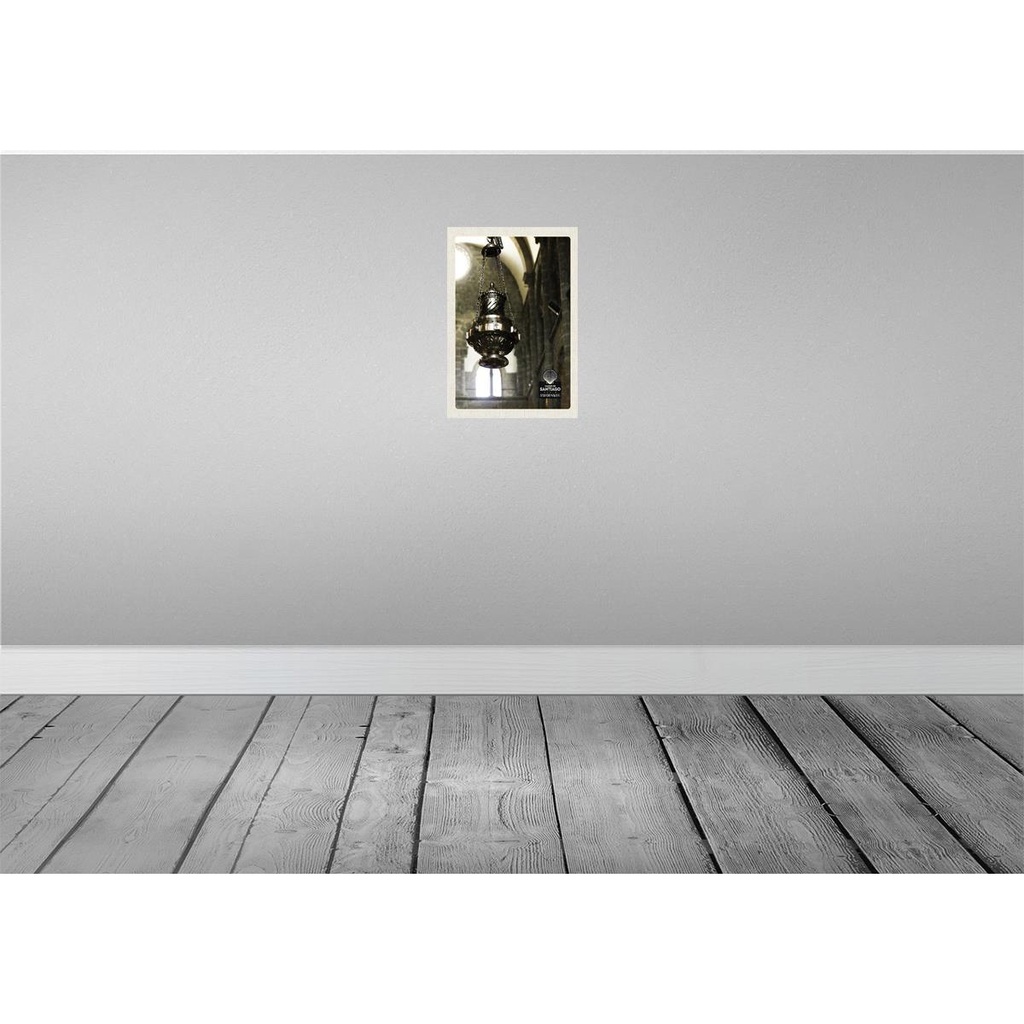 [LA-130763-H] Holzschild 30x20 cm Spanien Kirche Laterne Mittelalter Bildmotiv Reisemotiv Abenteuer Reisen Bild 2