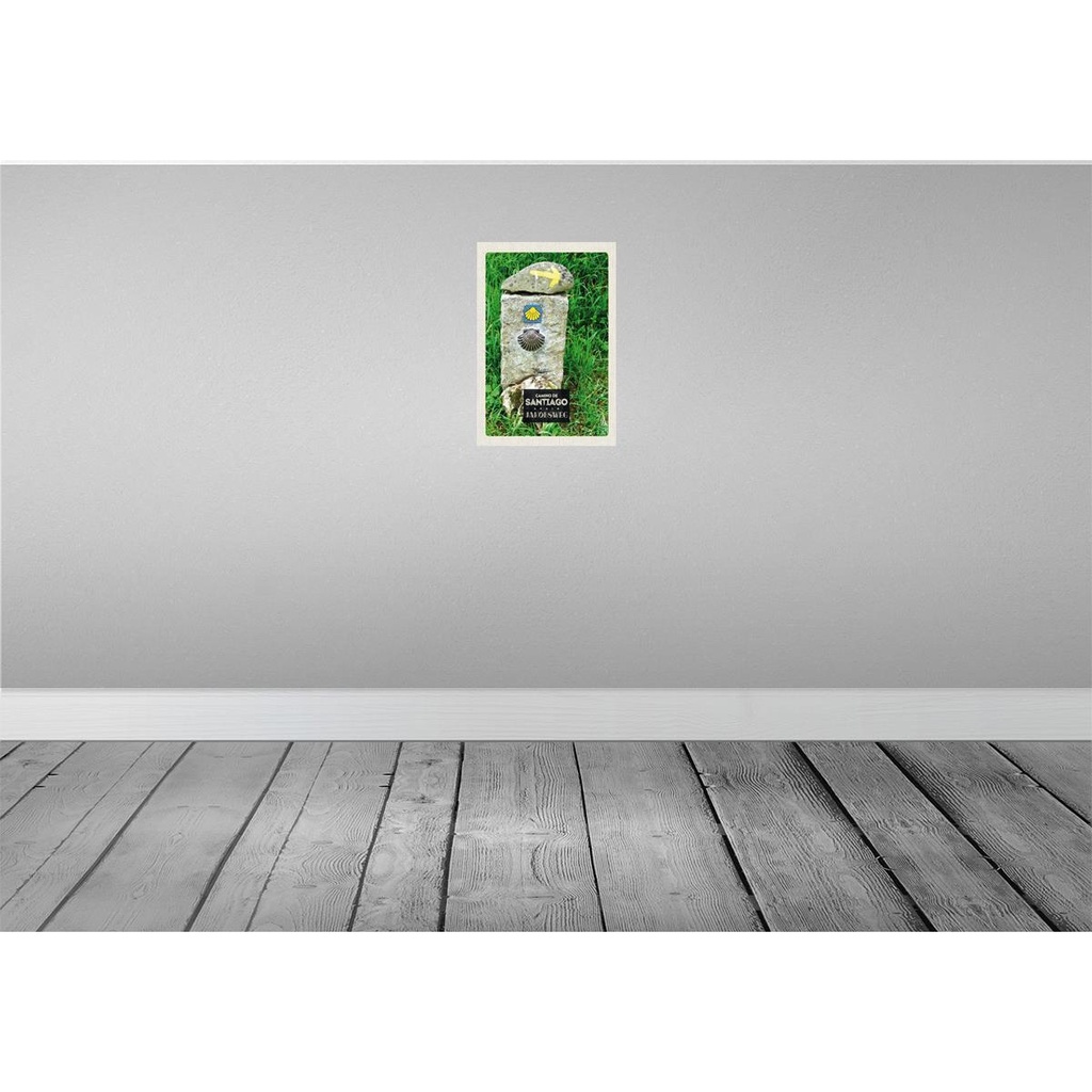 [LA-130764-H] Holzschild 30x20 cm Spain Camino De Santiago Jakobsweg Bildmotiv Reisemotiv Abenteuer Reisen Bild 2