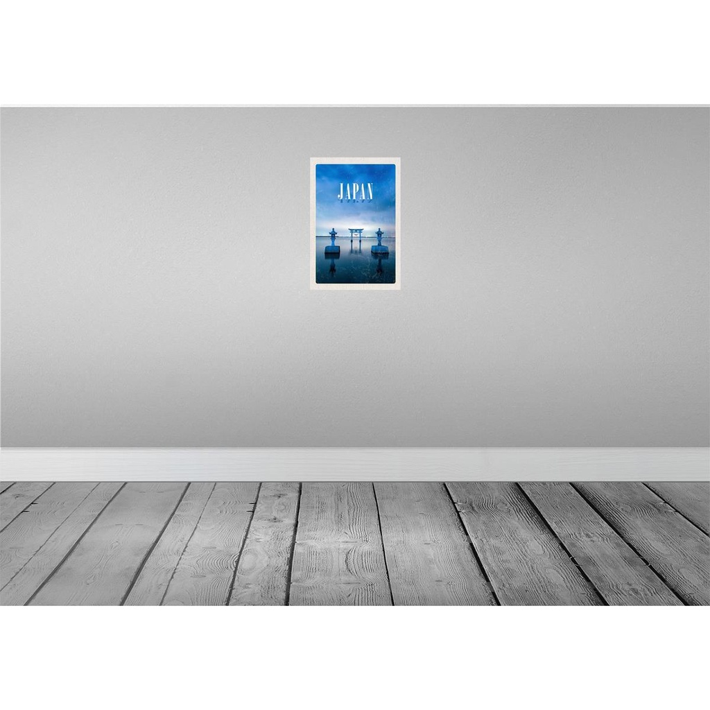 [LA-130774] Blechschild 30x20 cm Japan Asien Häuser Architektur Meer Kultur Bildmotiv Reisemotiv Abenteuer Reisen Urlaub Bild 2