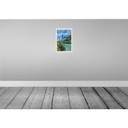 [LA-130785-H] Holzschild 30x20 cm Frankreich Lourdes Meer Kirche Natur Bild 2