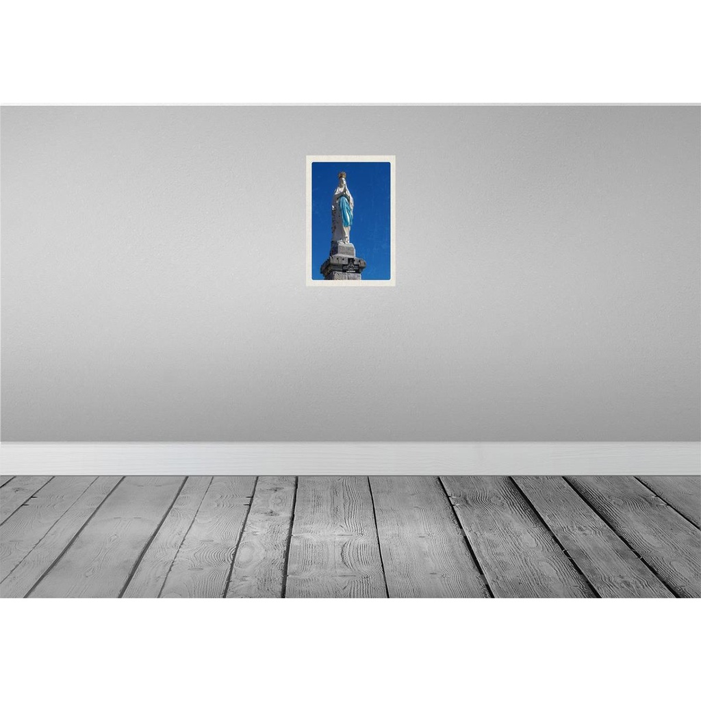 [LA-130786] Blechschild 30x20 cm Frankreich Lourdes Skulptur weiß gold Abenteuer Reisen Urlaub Bild 2