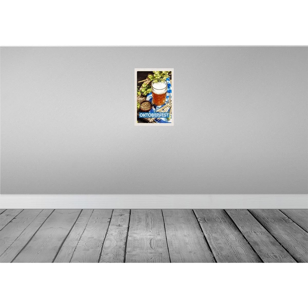 [LA-130796-H] Holzschild 30x20 cm Oktoberfesz Bier Glas Weizen Bild 2
