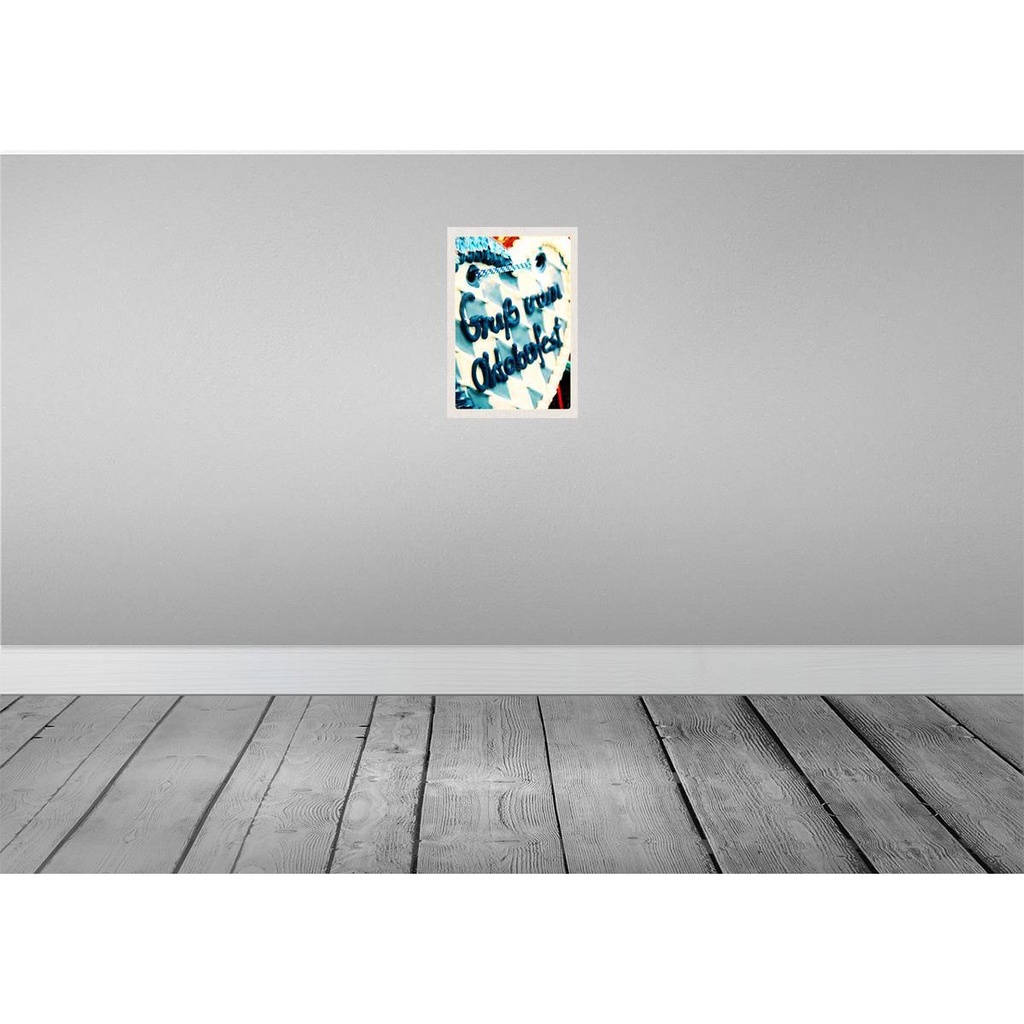 [LA-130799-H] Holzschild 30x20 cm Münchener Oktoberfest Lebkuchen blau Bild 2