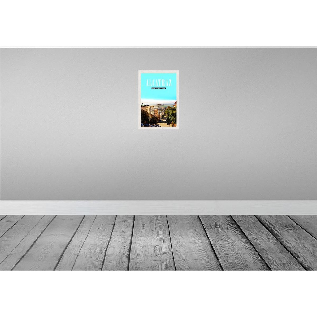 [LA-130834] Blechschild 30x20 cm San Francisco Alcatraz Stadt Straße Bildmotiv Reisemotiv Abenteuer Reisen Urlaub Bild 2