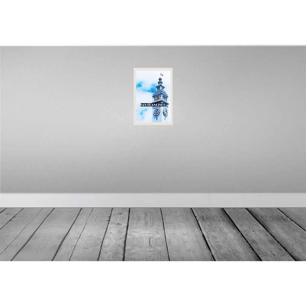 [LA-130838] Blechschild 30x20 cm San Francisco Urlaub Gebäude USA Flagge Turm Bildmotiv Reisemotiv Abenteuer Reisen Bild 2