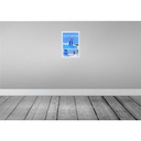 [LA-130855-H] Holzschild 30x20 cm Santorini Greece Griechenland blau Bildmotiv Reisemotiv Abenteuer Reisen Bild 2