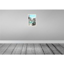 [LA-130861] Blechschild 30x20 cm Santorini Stadt weiße Gebäude Treppen Bildmotiv Reisemotiv Abenteuer Reisen Urlaub Bild 2