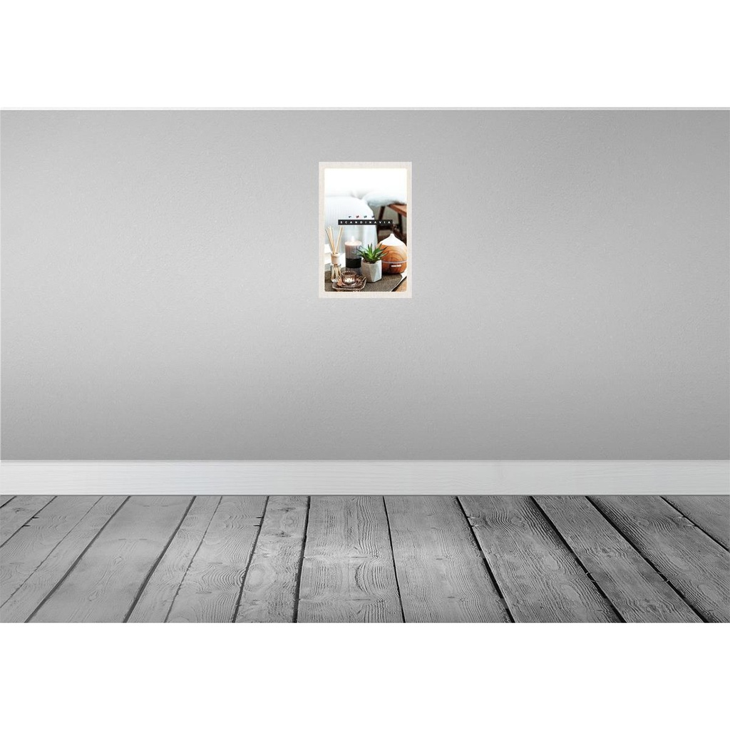 [LA-130866-H] Holzschild 30x20 cm Skandinawien Kerze Pflanze Tischdecke Bildmotiv Reisemotiv Abenteuer Reisen Bild 2