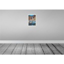 [LA-130869] Blechschild 30x20 cm Skandinawien Fluss Steine Wasserfall Bildmotiv Reisemotiv Abenteuer Reisen Urlaub Bild 2