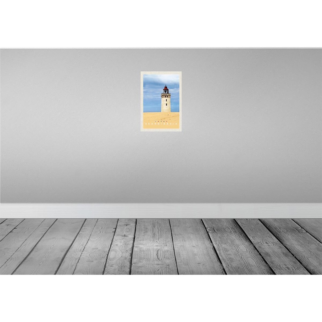 [LA-130877-H] Holzschild 30x20 cm Skandinawien Turm Natur Trip Bildmotiv Reisemotiv Abenteuer Reisen Bild 2