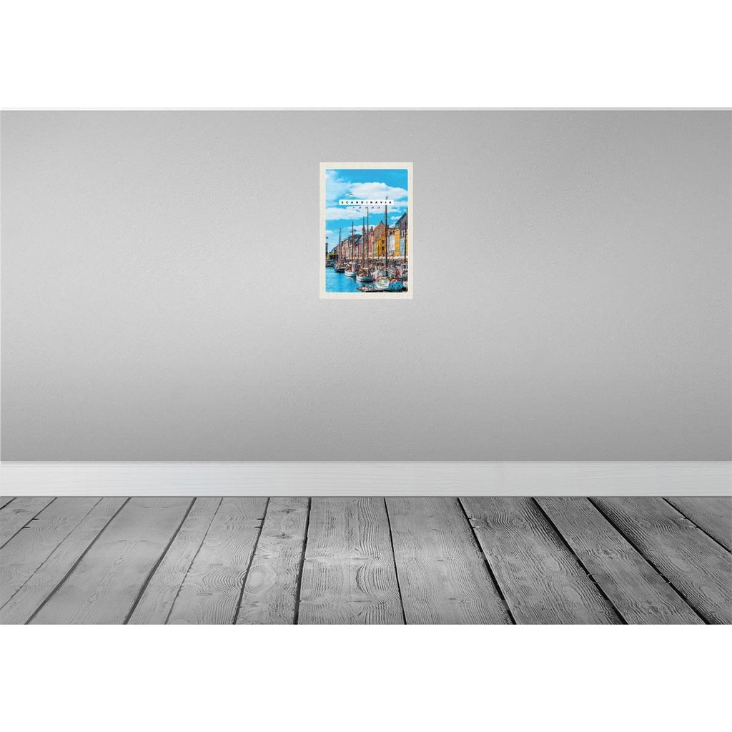[LA-130883] Blechschild 30x20 cm Skandinawien Schiffstour Meer Bildmotiv Reisemotiv Abenteuer Reisen Urlaub Bild 2