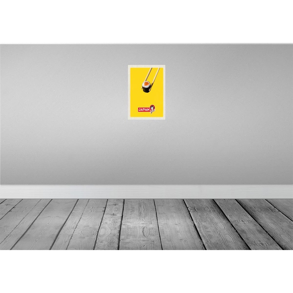[LA-130888] Blechschild 30x20 cm Japan Sushi Stäbchen Fisch Essen Bildmotiv Reisemotiv Abenteuer Reisen Urlaub Bild 2