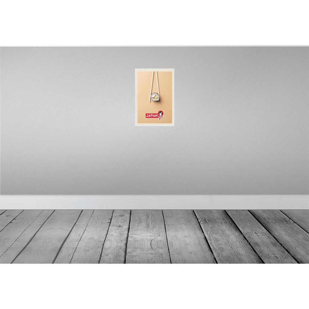 [LA-130889] Blechschild 30x20 cm Japan Asien Urlaub Sushi Fisch Gurke Stäbchen Bildmotiv Reisemotiv Abenteuer Reisen Bild 2