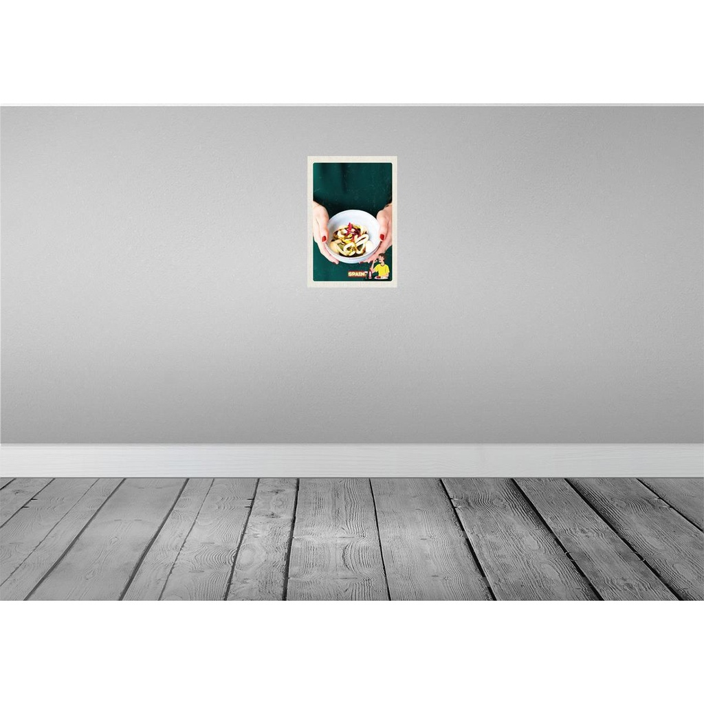 [LA-130903] Blechschild 30x20 cm Spanien Europa Tintenfisch Gericht Bildmotiv Reisemotiv Abenteuer Reisen Urlaub Bild 2