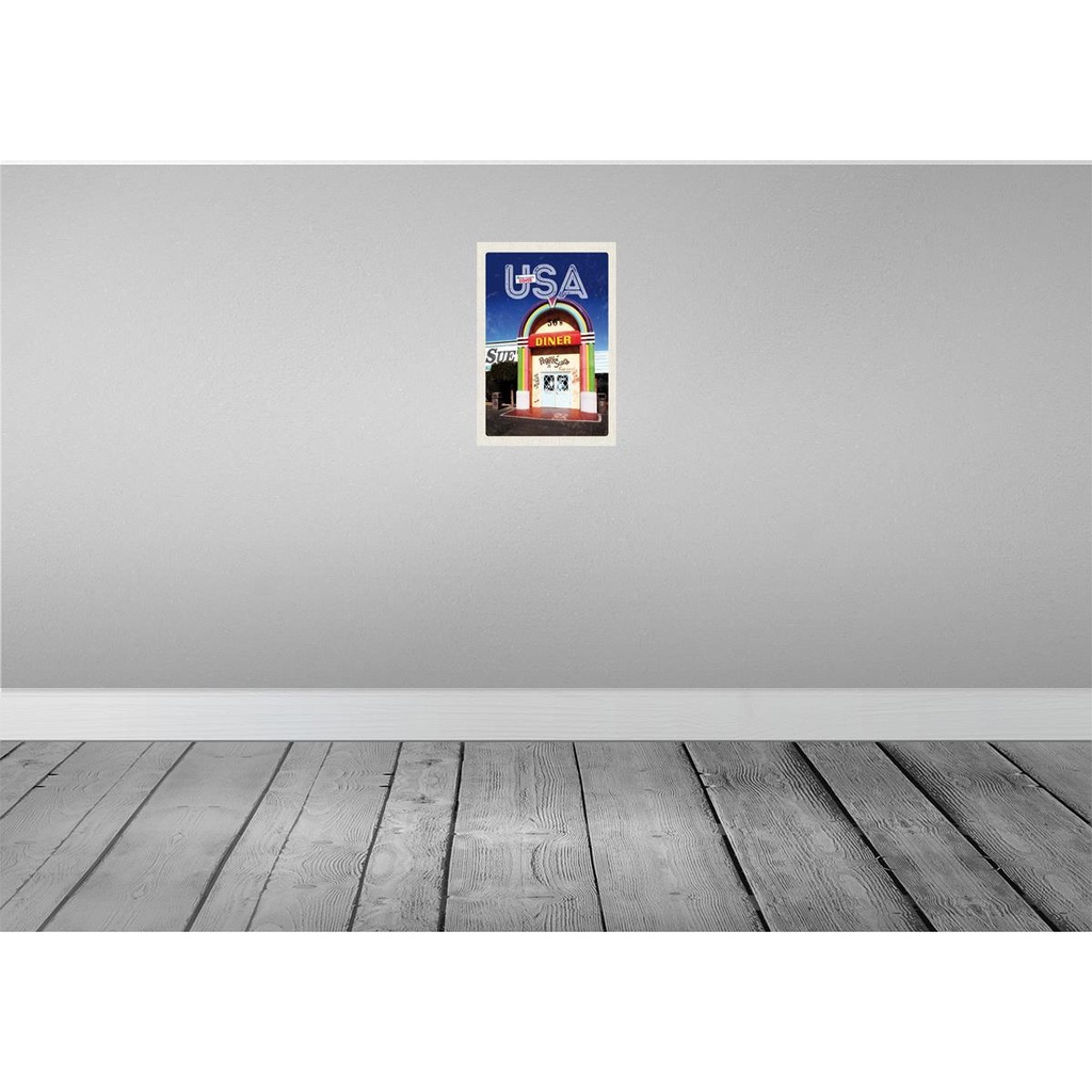 [LA-130919] Blechschild 30x20 cm Amerika USA Urlaub Peggy Sues Restaurant Bildmotiv Reisemotiv Abenteuer Reisen Bild 2