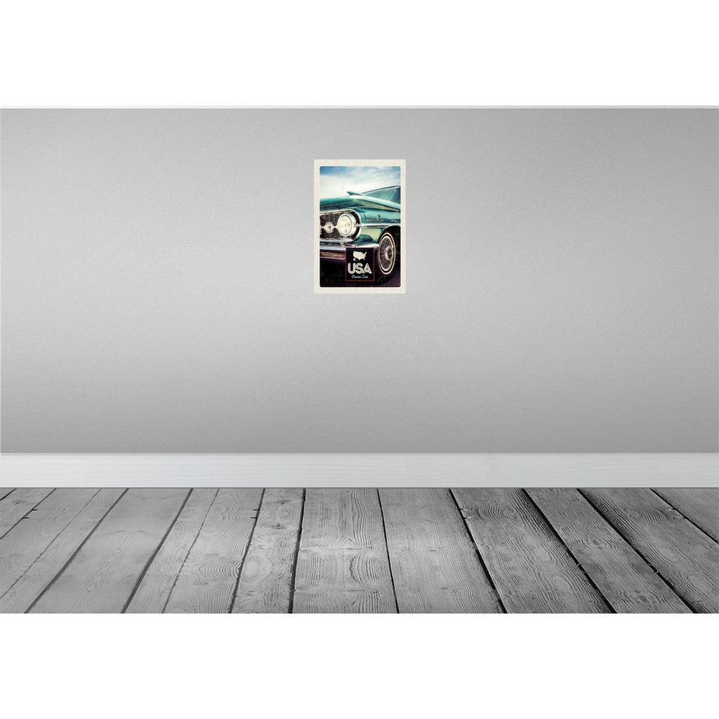 [LA-130932-H] Holzschild 30x20 cm USA Amerika Auro Dynamic 88 blau Bildmotiv Reisemotiv Abenteuer Reisen Bild 2