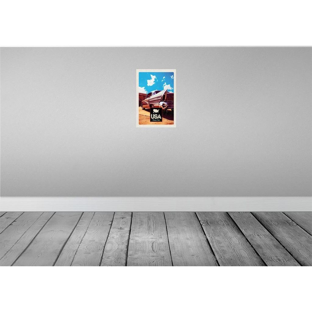 [LA-130933] Blechschild 30x20 cm USA Amerika Urlaub Auto 75 Oldtimer Bildmotiv Reisemotiv Abenteuer Reisen Bild 2