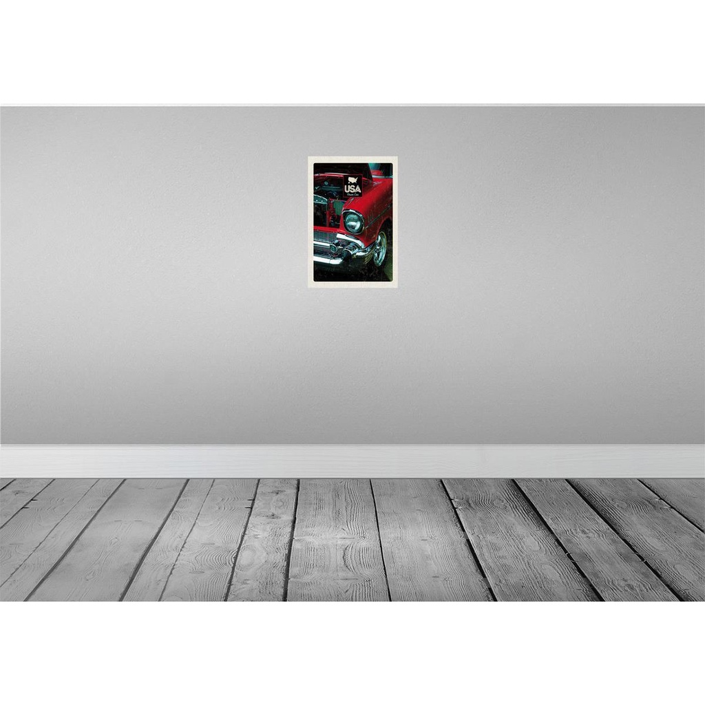 [LA-130941] Blechschild 30x20 cm Amerika Oldtimer Urlaub 90er rot Bildmotiv Reisemotiv Abenteuer Reisen USA Bild 2