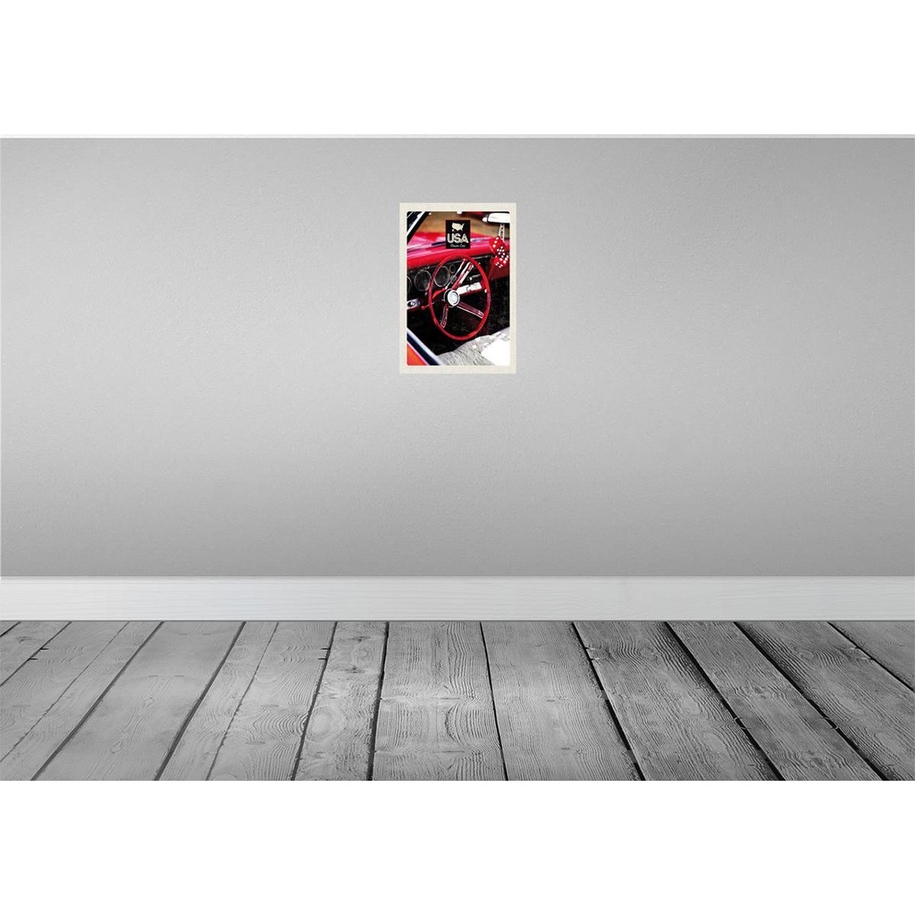 [LA-130952] Blechschild 30x20 cm Amerika Oldtimer USA Urlaub Rot Würfel Bildmotiv Reisemotiv Abenteuer Reisen Bild 2