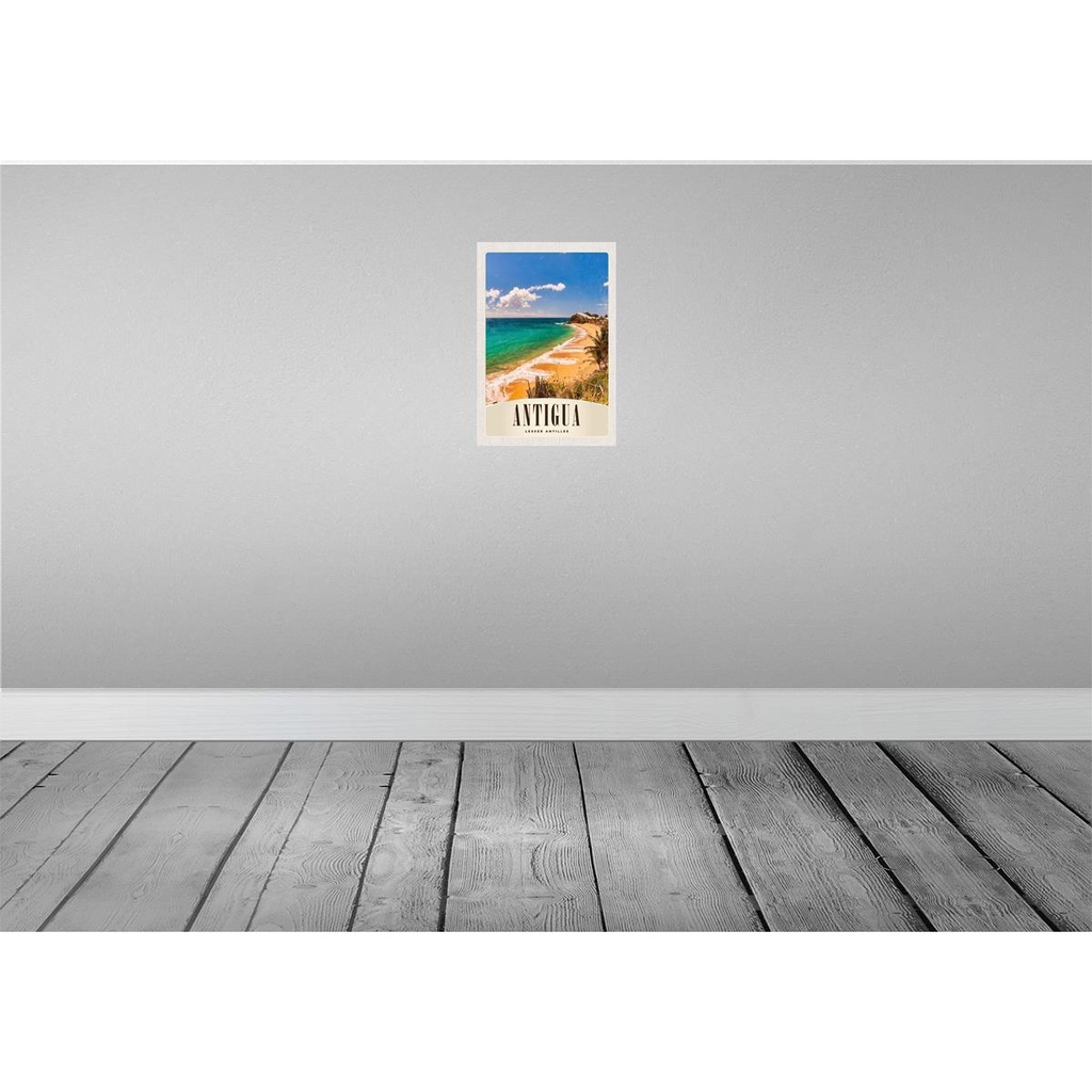 [LA-130971] Blechschild 30x20 cm Antigua Karibik Strand Meer Bildmotiv Reisemotiv Abenteuer Reisen Urlaub Bild 2
