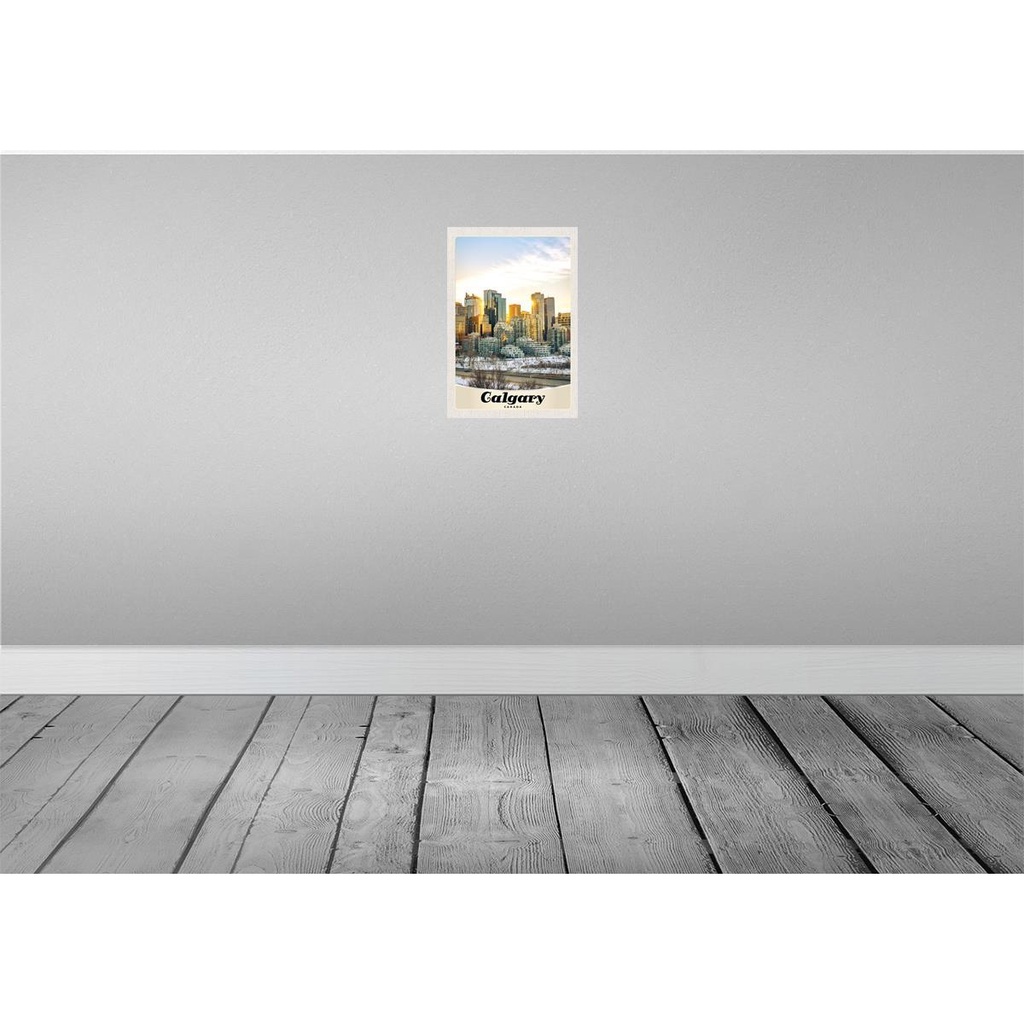 [LA-130988-H] Holzschild 30x20 cm Calgary Kanada Europa Schnee Bildmotiv Reisemotiv Abenteuer Reisen Bild 2