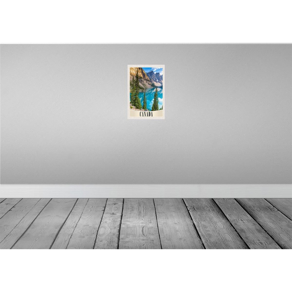 [LA-130995] Blechschild 30x20 cm Kanada Europa Schnee Winter Meer Bildmotiv Reisemotiv Abenteuer Reisen Urlaub Bild 2