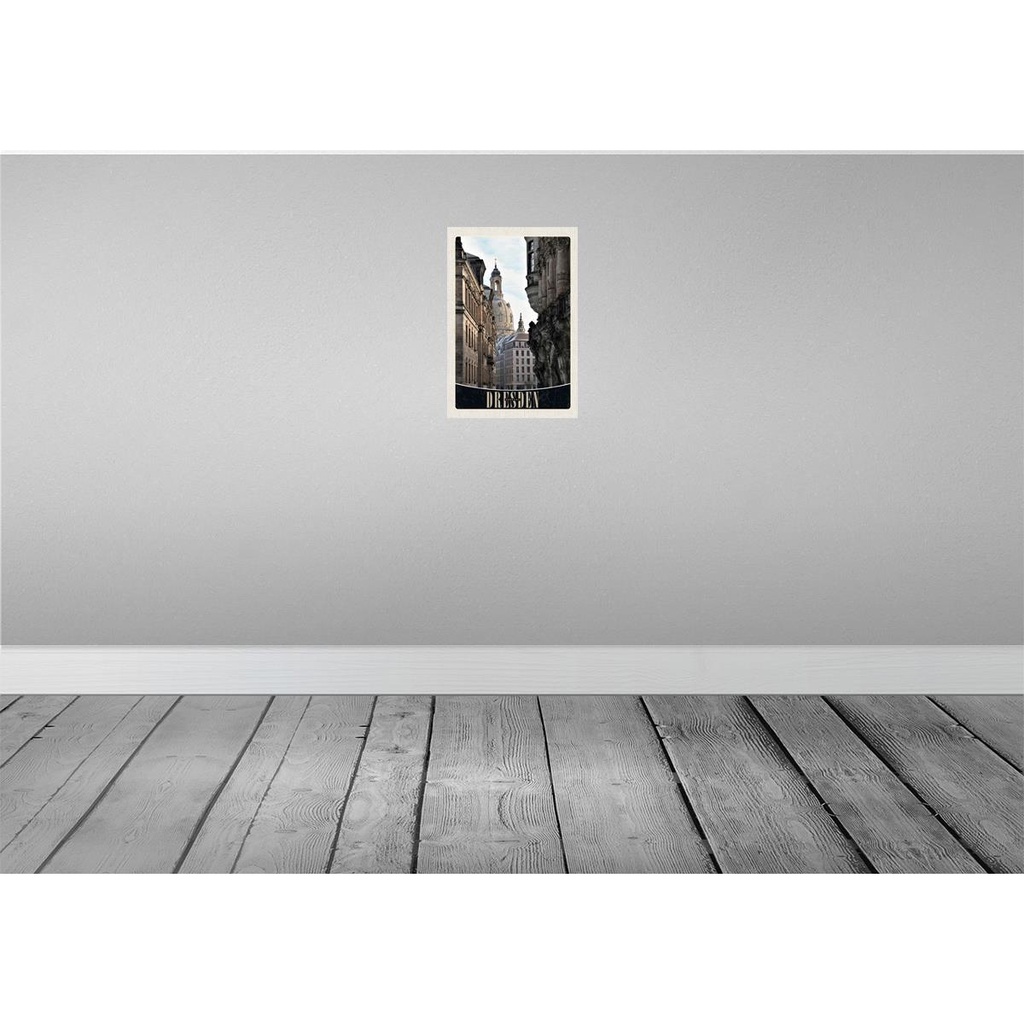 [LA-131005-H] Holzschild 30x20 cm Dresden Deutschland Architektur Bildmotiv Reisemotiv Abenteuer Reisen Bild 2