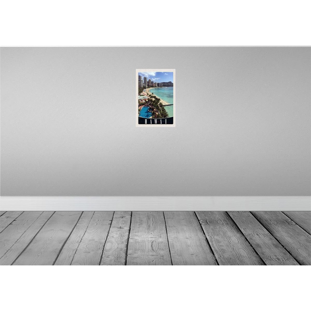 [LA-131056-H] Holzschild 30x20 cm Hawai Insel Amerika USA Strand Bildmotiv Reisemotiv Abenteuer Reisen Bild 2