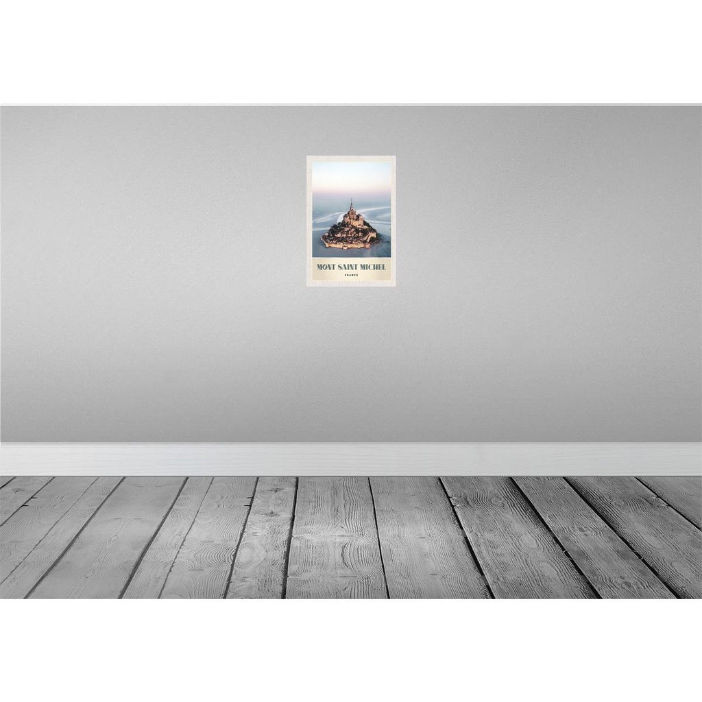 [LA-131087] Blechschild 30x20 cm Moint Saint Michel Frankreich Stadt Abenteuer Reisen Urlaub Bild 2