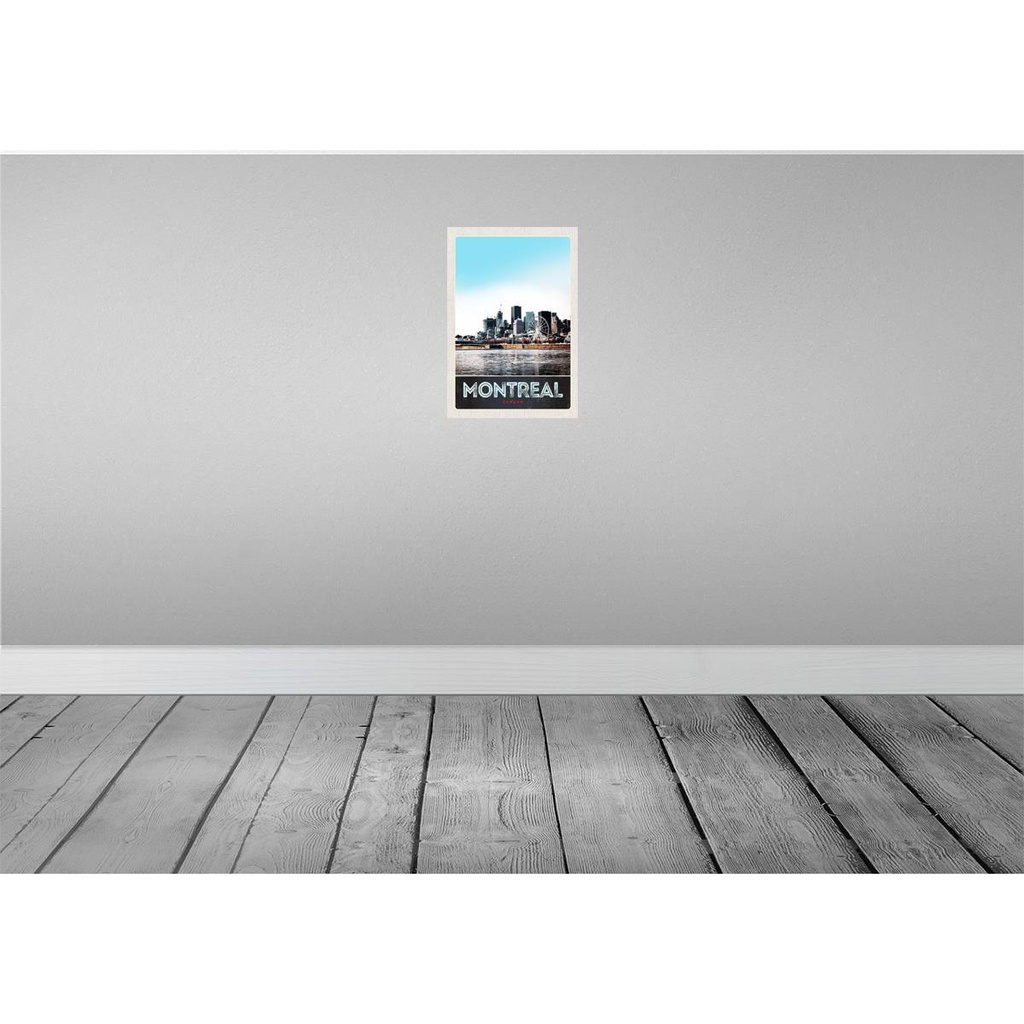 [LA-131088] Blechschild 30x20 cm Montreal Kanada Riesenrad Fluss Stadt Bildmotiv Reisemotiv Abenteuer Reisen Urlaub Bild 2