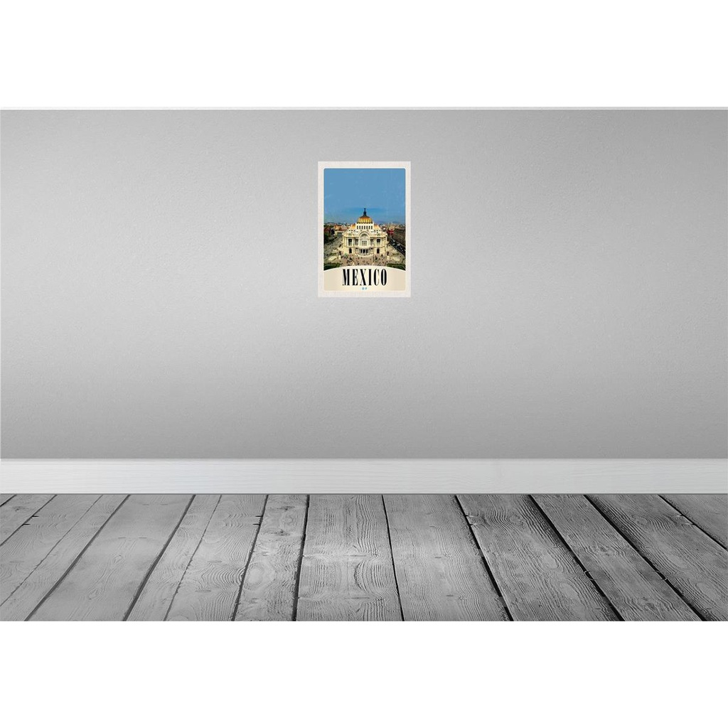 [LA-131089] Blechschild 30x20 cm Mexiko Amerika USA Urlaub Mitelalter Gebäude Bildmotiv Reisemotiv Abenteuer Reisen Bild 2
