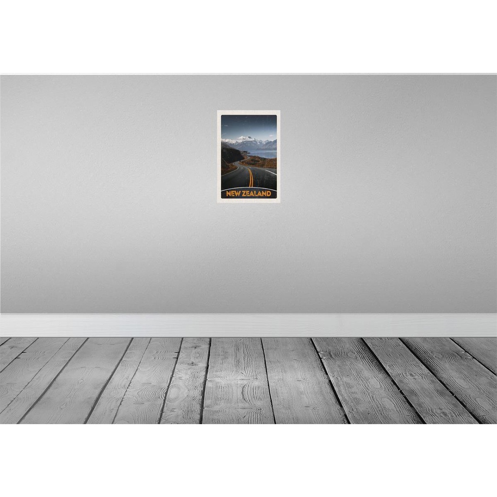[LA-131112] Blechschild 30x20 cm Neuseeland Meer Straße Natur Bildmotiv Reisemotiv Abenteuer Reisen Urlaub Bild 2