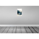 [LA-131119] Blechschild 30x20 cm Norwegen Winterzeit Schnee Meer Bildmotiv Reisemotiv Abenteuer Reisen Urlaub Bild 2