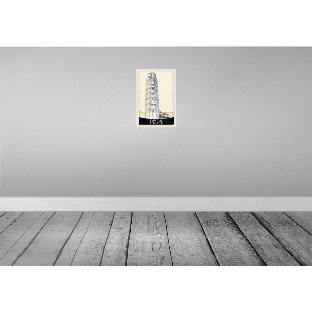 [LA-131129] Blechschild 30x20 cm Pisa Italien Häuser Architektur Schiefer Turm Bildmotiv Reisemotiv Abenteuer Reisen Urlaub Bild 2