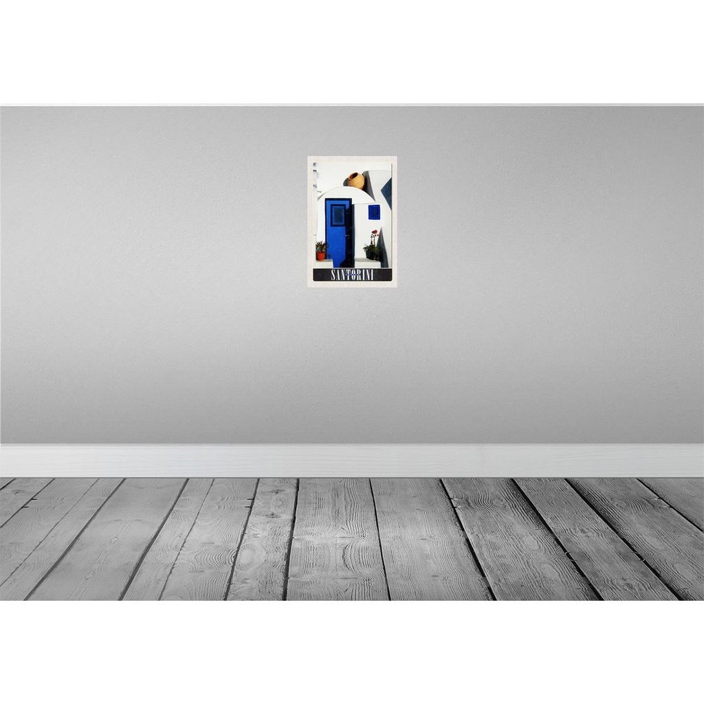[LA-131138] Blechschild 30x20 cm Santorini Griechenland Strand Bildmotiv Reisemotiv Abenteuer Reisen Urlaub Bild 2