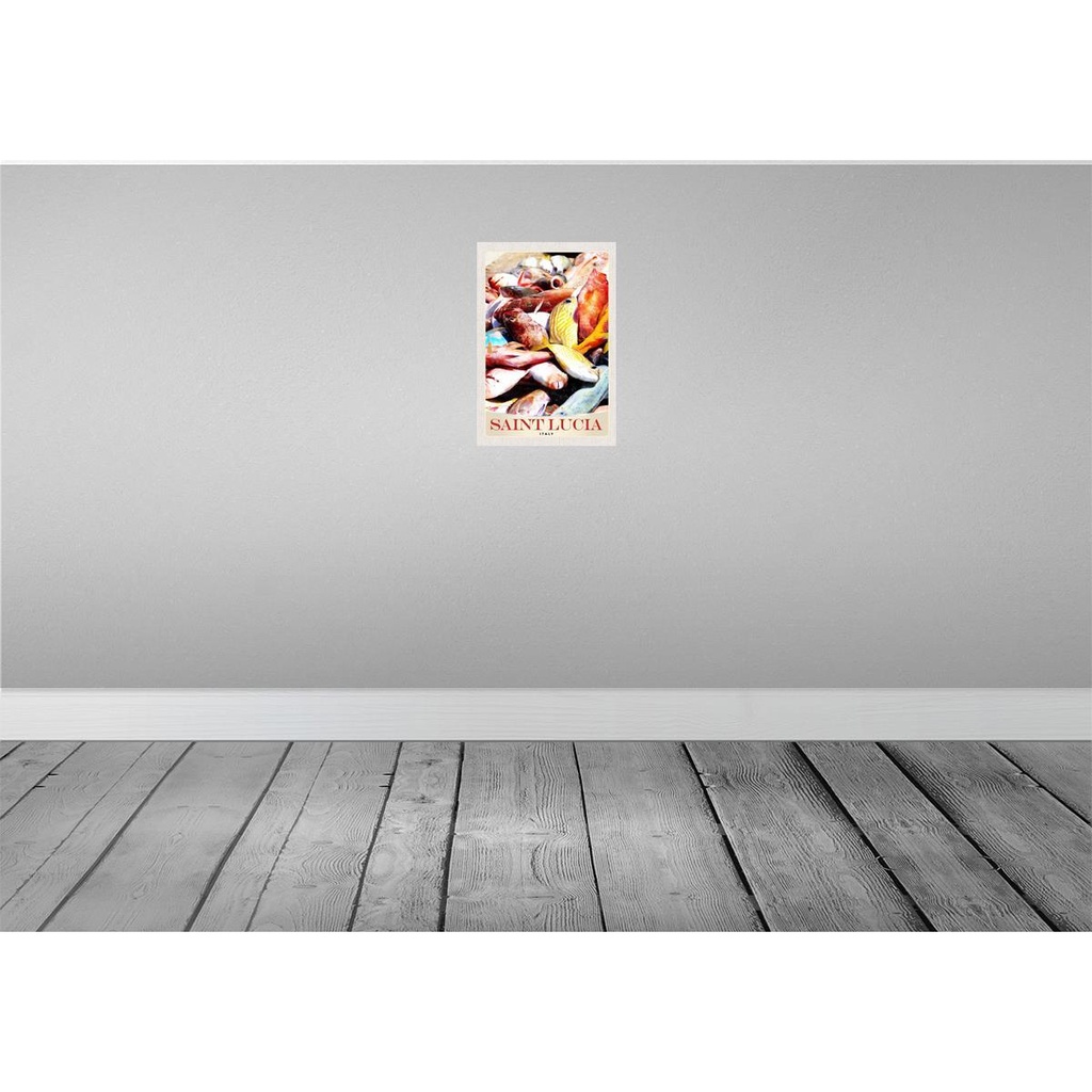 [LA-131155] Blechschild 30x20 cm Saint Lucia Italien Europa Fische Bildmotiv Reisemotiv Abenteuer Reisen Urlaub Bild 2