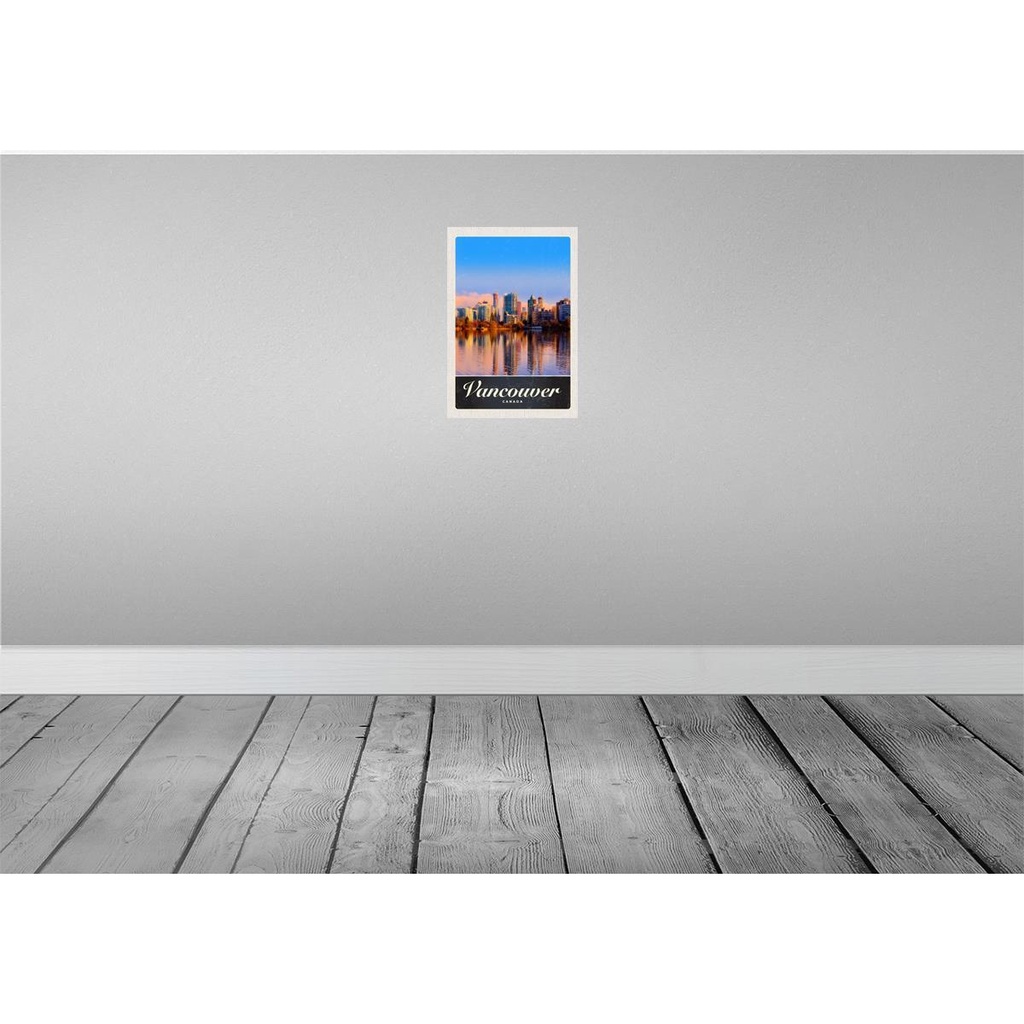 [LA-131201] Blechschild 30x20 cm Vancower Kanada Meer Hochhaus Bildmotiv Reisemotiv Abenteuer Reisen Urlaub Bild 2