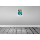 [LA-131215] Blechschild 30x20 cm Blausee Schweiz Natur Wald Gebirge Bildmotiv Reisemotiv Abenteuer Reisen Urlaub Bild 2