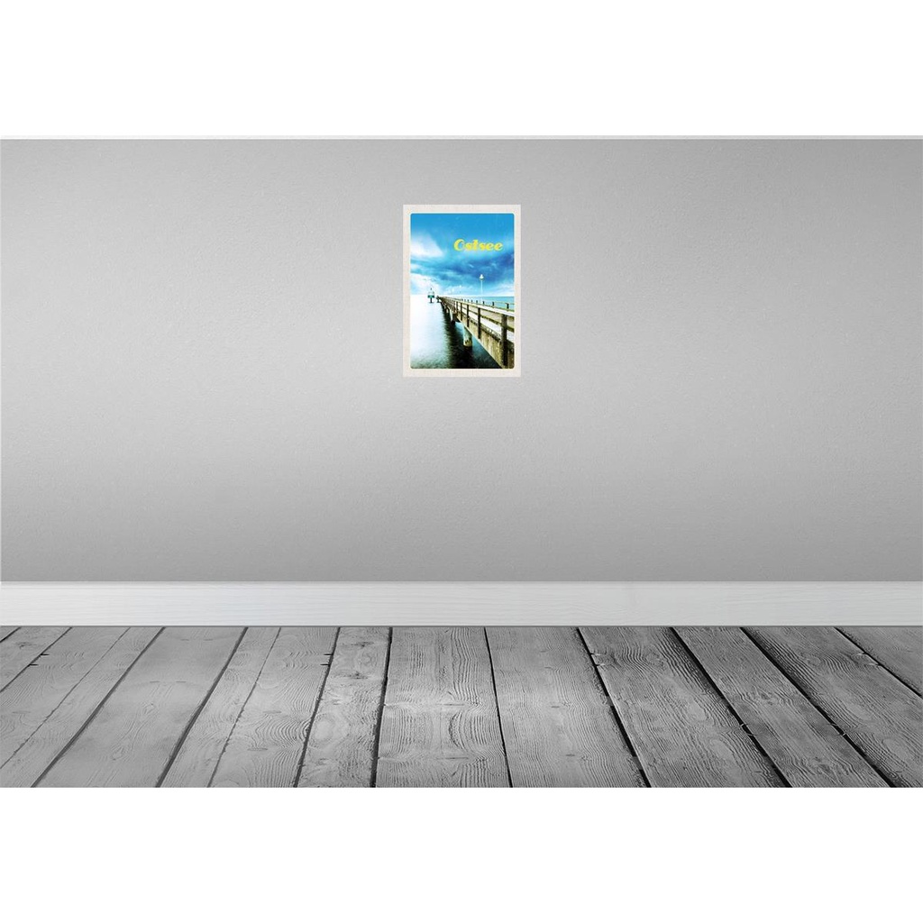 [LA-131293-H] Holzschild 30x20 cm Ostsee Deutschland Gehweg Meer Strand Bildmotiv Reisemotiv Abenteuer Reisen Bild 2