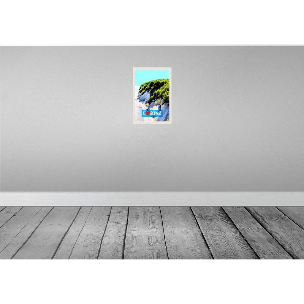 [LA-131307] Blechschild 30x20 cm Binz Deutschland Natur Strand Wälder Bildmotiv Reisemotiv Abenteuer Reisen Urlaub Bild 2